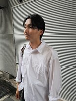ハイセンス(HISENSE)&nbsp;メンズカットメンズセンターパートウルフニュアンスパーマ【GIA