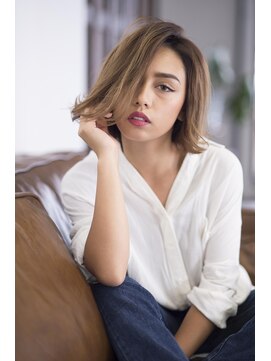 カリン 横浜店(carin) 【carin 横浜】外国人風グレージュカラー×ワンレン