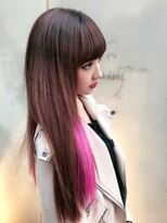 リゼル ユア 渋谷(RISEL YUA)&nbsp;インナーピンクのガーリーロング