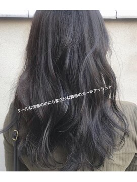 リンク ヘアスペース(Link hair space) ［お客様スタイル38］#アッシュ#カーキ#暗髪#地毛風カラー