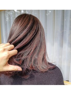 メルク(merc.) バレイヤージュ×ワンレンボブ【merc.松下】