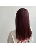 キャパサウス 春日 大野城店(CAPA south) チェリーピンク　ピンクベージュ　ダブルカラー　ストレート