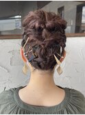 お祭りヘアアレンジ