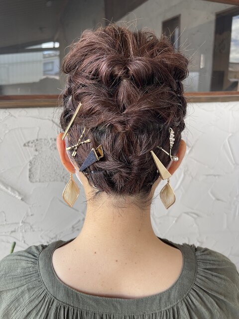 お祭りヘアアレンジ