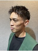【ベリショート/刈り上げ/夏/アップバング/ツヤ感】
