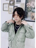 パーマ風波打ちウェーブ♪