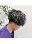 波巻きパーマ