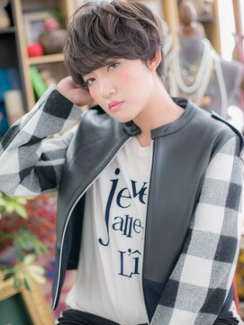 カバーヘア ブリス 戸田公園西口店(COVER HAIR bliss) アッシュブラックくせ毛風マッシュパーマc5戸田公園20代30代40代