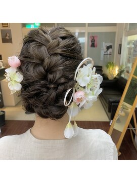 ヘアサロン ユニティ(Hair Salon Unity) 編み込みゆるふわアップ