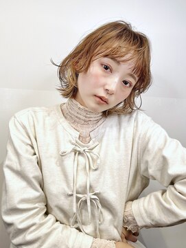 アンサム 経堂店(UNSOME) 【経堂】ショートウルフ/顔まわりレイヤー/ベージュ