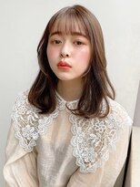 ガーデン 銀座(GARDEN)&nbsp;ミディアムくびレイヤーハッシュカットフルバング前髪パーマ