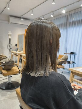 クラップス 上大岡(CLAPS) オリーブベージュ/切りっぱなし/ハイライト【赤み消し】