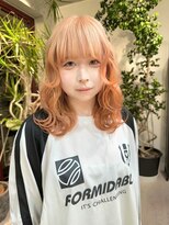 ヲタク(wotaku.)&nbsp;オレンジカラー暖色カラーデザインカラーハイトーンダブルカラー