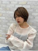 ショート オリーブベージュ