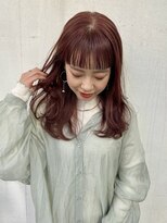 ブリーチなしカラーピンクベージュ