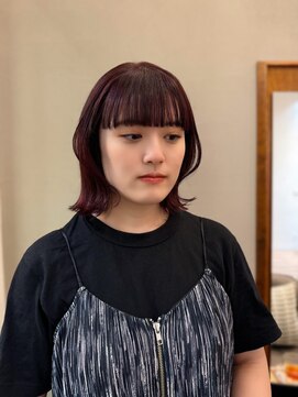 テテ ニコ(tete nico) 【大前晴奈】チェリーレッド/フルバング前髪