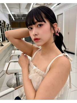 エジョン 幡ヶ谷店(Aejon) イメチェン/似合わせカット/フルバング/レッドブラウン/幡ヶ谷