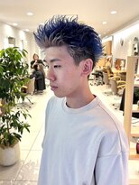 ヴァンメン 大曽根(VAN MEN)&nbsp;ニュアンスデザイン/ブルー/スパイキーショート