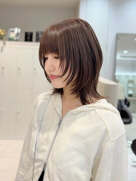 シュク 高円寺(SYUK) 加藤【高円寺】レイヤー/外ハネ/顔周りカット/ショコラブラウン