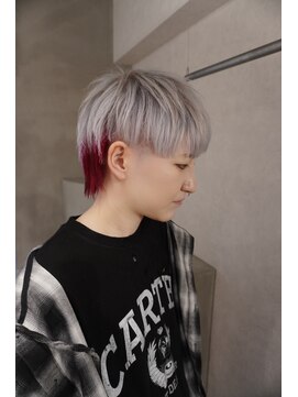 アドネ プライム(adne prime) マッシュウルフ/インナーカラー/ホワイトカラー