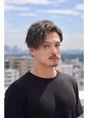 アップバングショート/フェード/ツイストパーマ