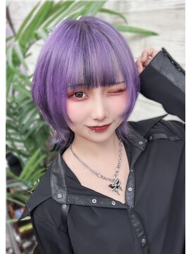 カプセル シンジュク(CAPSULE) ☆CAPSULE☆パープルウルフカット・インナー・シールエクステ