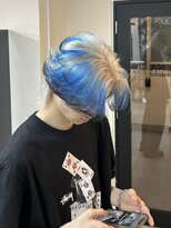 イエナ 渋谷(IENA)&nbsp;センターパートウルフエンドカラーデザインカラールーツカラー