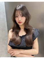 サンド 名古屋(sand)&nbsp;ホワイトグレージュミニウルフデジタルパーマチェリーブラウン