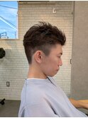 ツーブロックショート