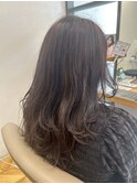 艶カラー透明感ブラウン大人可愛いゆるふわウェーブロング