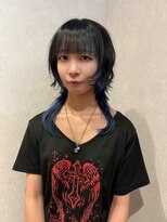 アグ ヘアー グローブ 金沢八日市店(Agu hair grove)&nbsp;【ウルフ×ブルーグラデ】ちょっとハードで可愛いスタイル