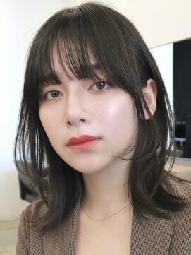 ガーデントウキョウ(GARDEN Tokyo) 【田中麻由】くびれミディアム暗髪ダークブラウン前髪髪質改善