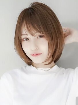 ギークス(GEEKS) 【GEEKS渋谷】小顔レイヤーボブ/ボブウルフ/ブリーチなし/冬ヘア