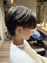 メンズココ メンズパーマ 韓国ヘア 日本橋店(MENS COCO)&nbsp;センターパート ニュアンスパーマ