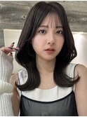 チャコールグレー くびれヘア【肥田亜沙美】