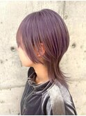 ウルフボブマッシュウルフセミロングクラゲヘアハイライト