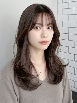 透明感グレージュ