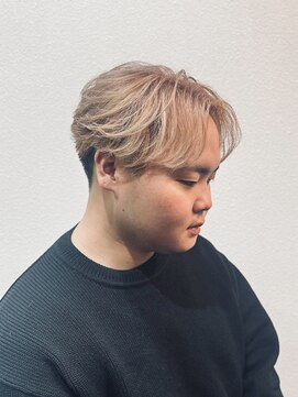 サロンドフィール(Salon de feel) フェザーカット/ミルクティー/メンズレイヤー