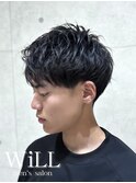 アップバングマッシュ