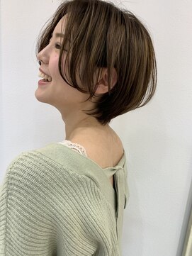 シー バイ ロンド 新宿(Sea by Lond) 【佐藤健太郎】ナチュラルワンカールアッシュグレージュショート