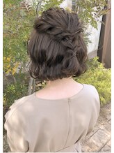 ガレリアエレガンテ 可児店(GALLARIA Elegante) 顎ラインボブのヘアアレンジ