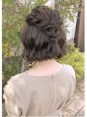 顎ラインボブのヘアアレンジ