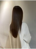 大人ツヤ透明感ブラウンヘア