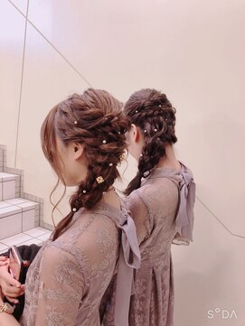 ヘアメイク ジェイエム 編みおろし