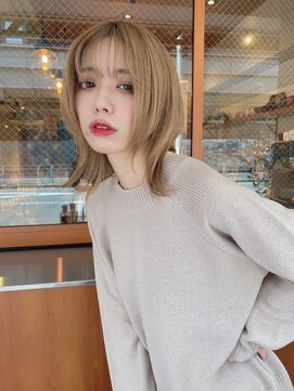 ルービック バランス 天王寺(Rubik's×Balance) カット+ブリーチ/ハイトーンウルフ