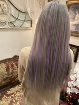 ユウハウスビジュー(YU HOUSE BIJOU) シルバー×ラベンダーハイライトStyle