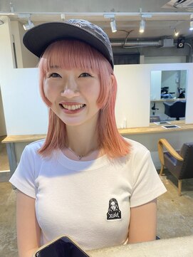 ソイ 下北沢(soi) before afterケアブリーチ ダブルカラー　ペールピンク