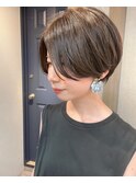 tuuli☆30代40代ペールベージュ切りっぱなしショート　248