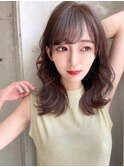 韓国風前髪×レイヤーカット【髪質改善/新宿/レイヤーカット】