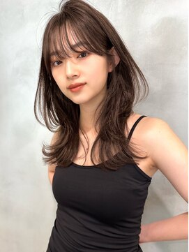 ロンド アンブル 四条烏丸(Lond ambre) ふわっとゆれるミディアムヘルシーヘア！今っぽいグレージュ！